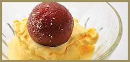 Gulab Jamun With Ice Cream